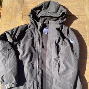 Land's End Waterproof Insulated Squall Parka, Youth (14-16), Black